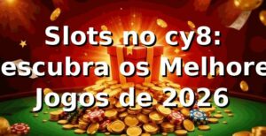 Slots no cy8: Descubra os Melhores Jogos de 2026 🎰